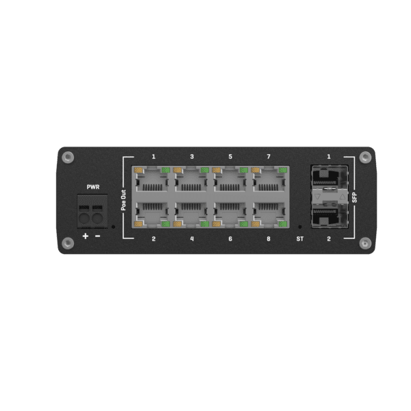 TSW202- 8xportur Gigabit Managed Switch við POE+ - Image 2