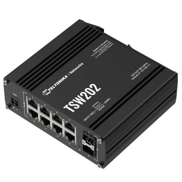 TSW202- 8xportur Gigabit Managed Switch við POE+