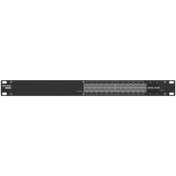 SWM282- 24x Gigabit portur Managed Switch við POE+ - Image 2
